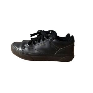 Vans Youth Seldan Tumble Leather Black/Black‎ Size 3.5